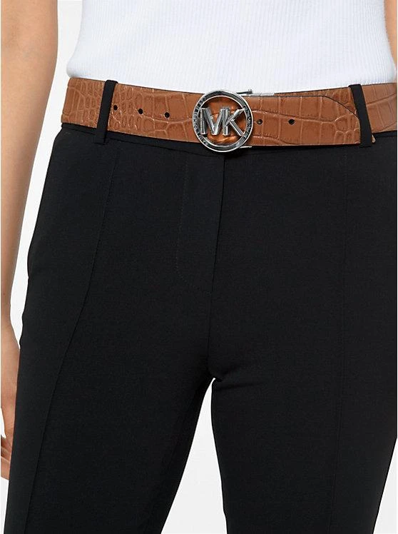 商品Michael Kors|Reversible Logo and Crocodile Embossed Belt,价格¥217,第3张图片详细描述