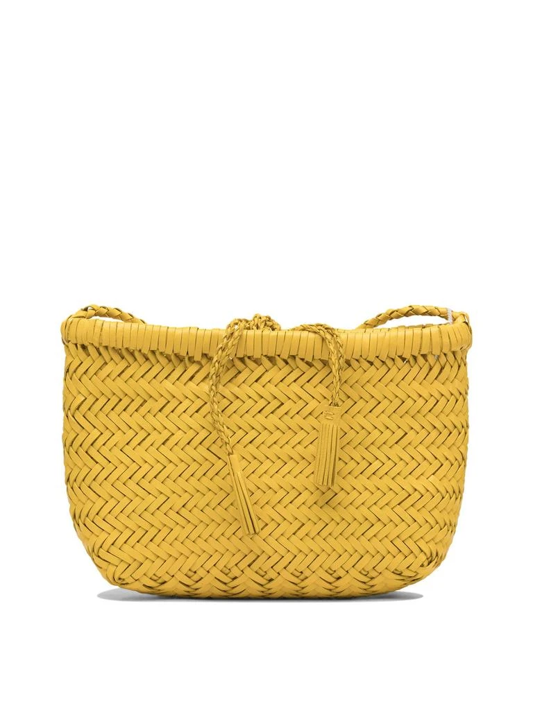 商品DRAGON DIFFUSION|Minsu Bag  Mini Basket 22x12x5 Cm Crossbody Bags Yellow,价格¥1442,第1张图片