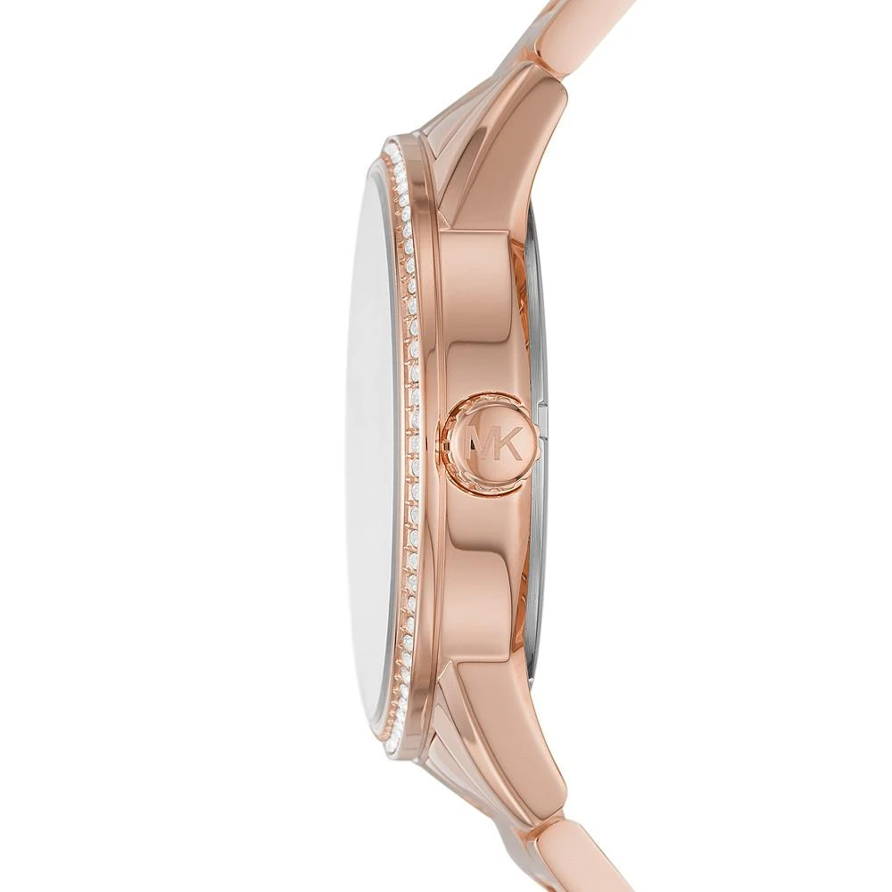 商品Michael Kors|Ritz Three-Hand Rose Gold-Tone Stainless Steel Watch,价格¥1543,第3张图片详细描述