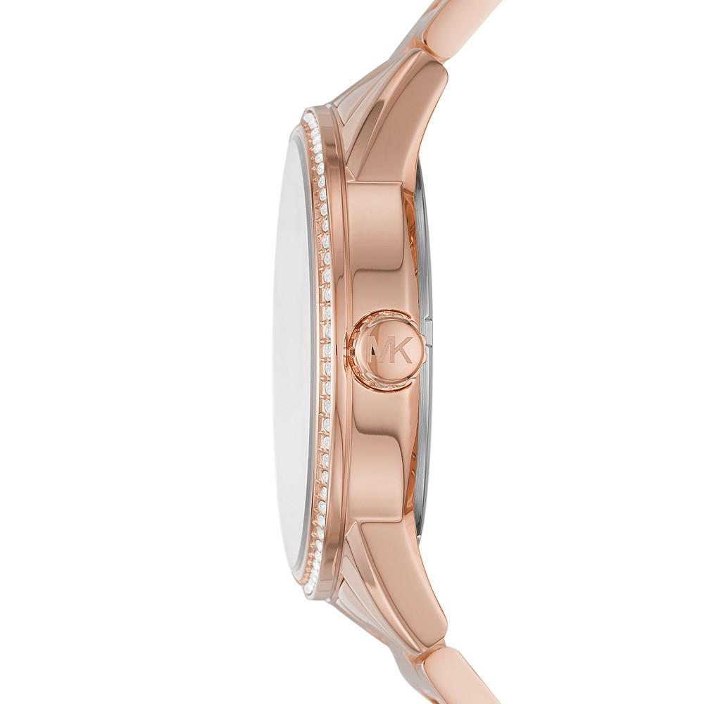 商品Michael Kors|Ritz Three-Hand Rose Gold-Tone Stainless Steel Watch,价格¥2017,第5张图片详细描述