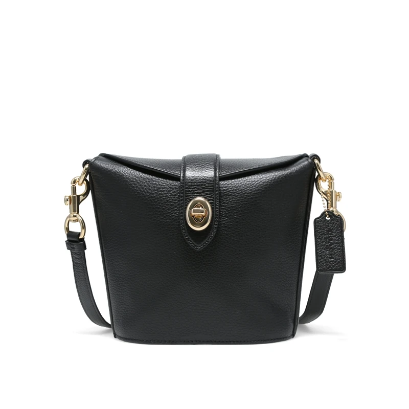 商品[国内直发] Coach|COACH 女包欧美时尚旋锁单肩斜挎包 C2814IMBLK,价格¥1067,第1张图片