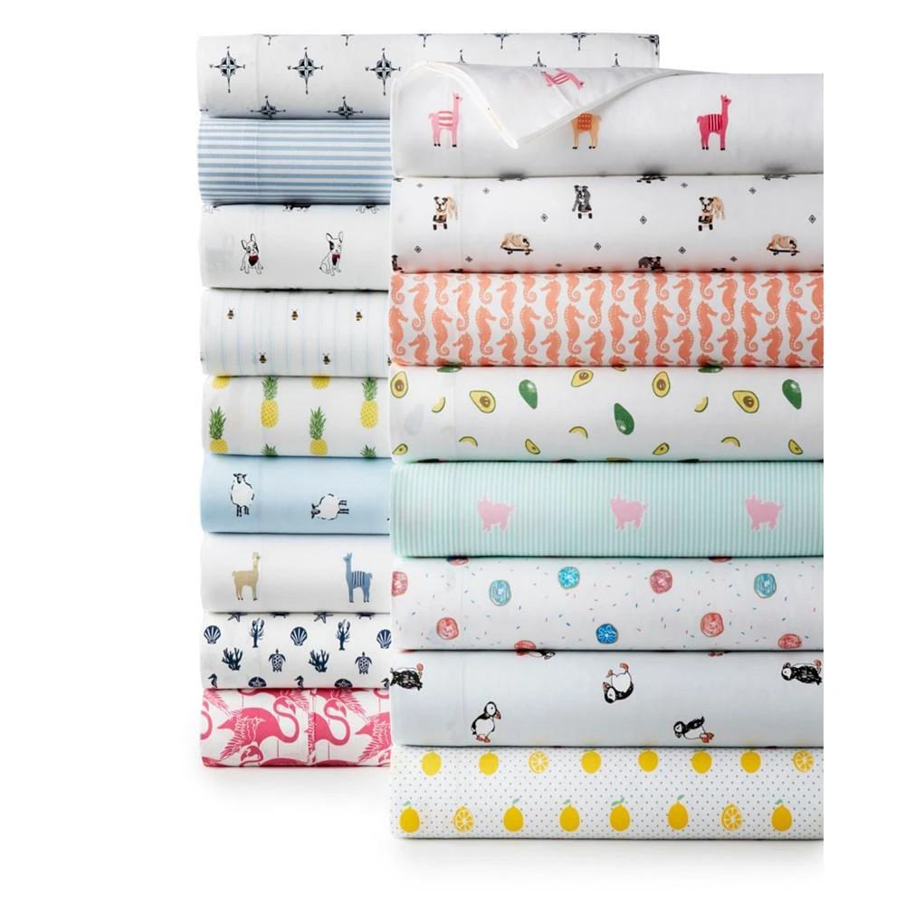 商品Poppy & Fritz|Puffin Paradise Cotton Percale 4 Piece Sheet Set,价格¥875,第3张图片详细描述