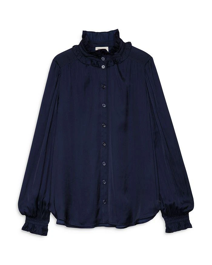 商品Zadig&Voltaire|Tacca Satin Ruffle Blouse,价格¥2990,第2张图片详细描述