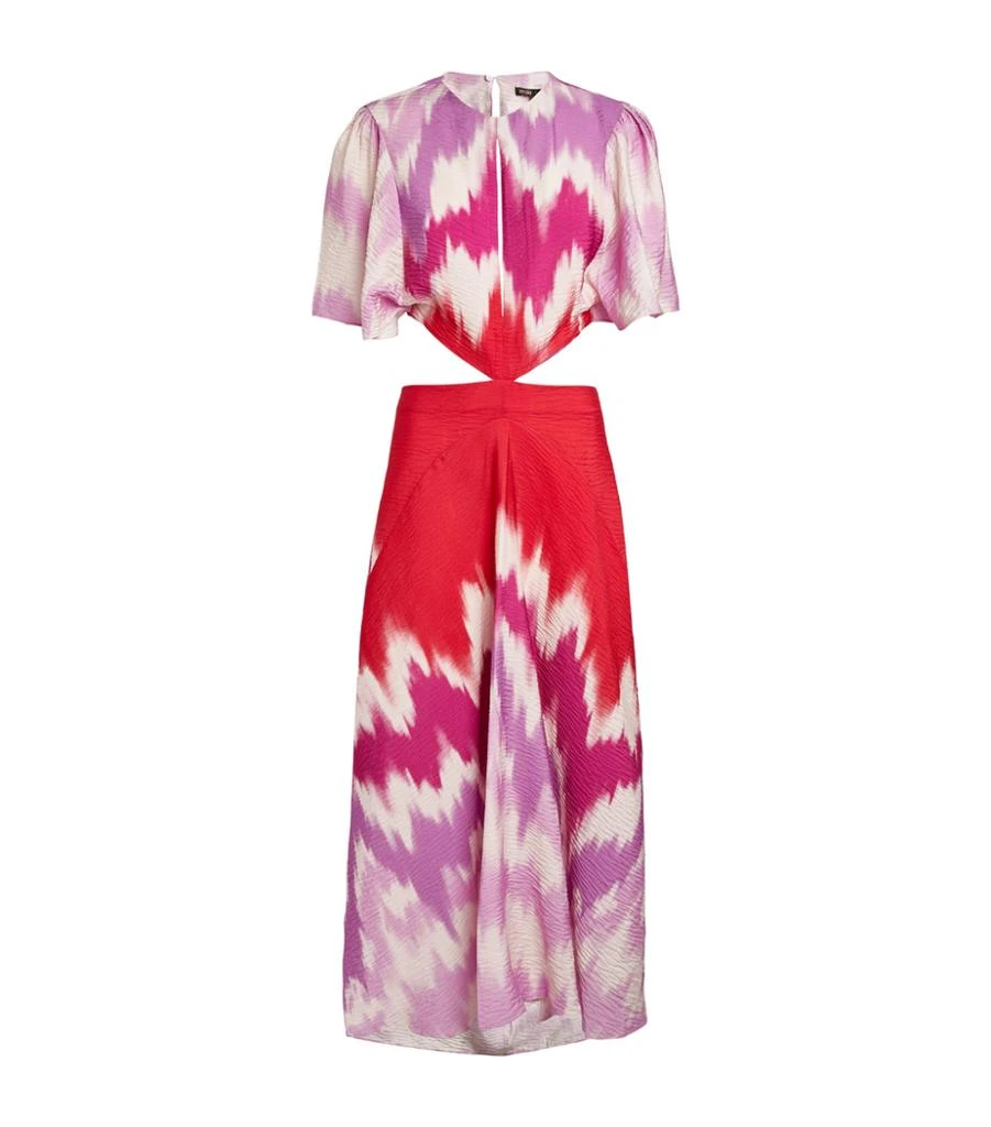 商品Maje|Tie-Dye Print Midi Dress,价格¥4814,第1张图片