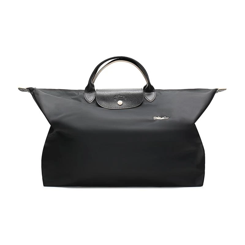 商品[国内直发] Longchamp|Longchamp/珑骧 新款奢侈品 女士尼龙手提包饺子包 黑色织物短柄可折叠手提包礼物送女友 黑色L1624 619 001 常规,价格¥637,第1张图片