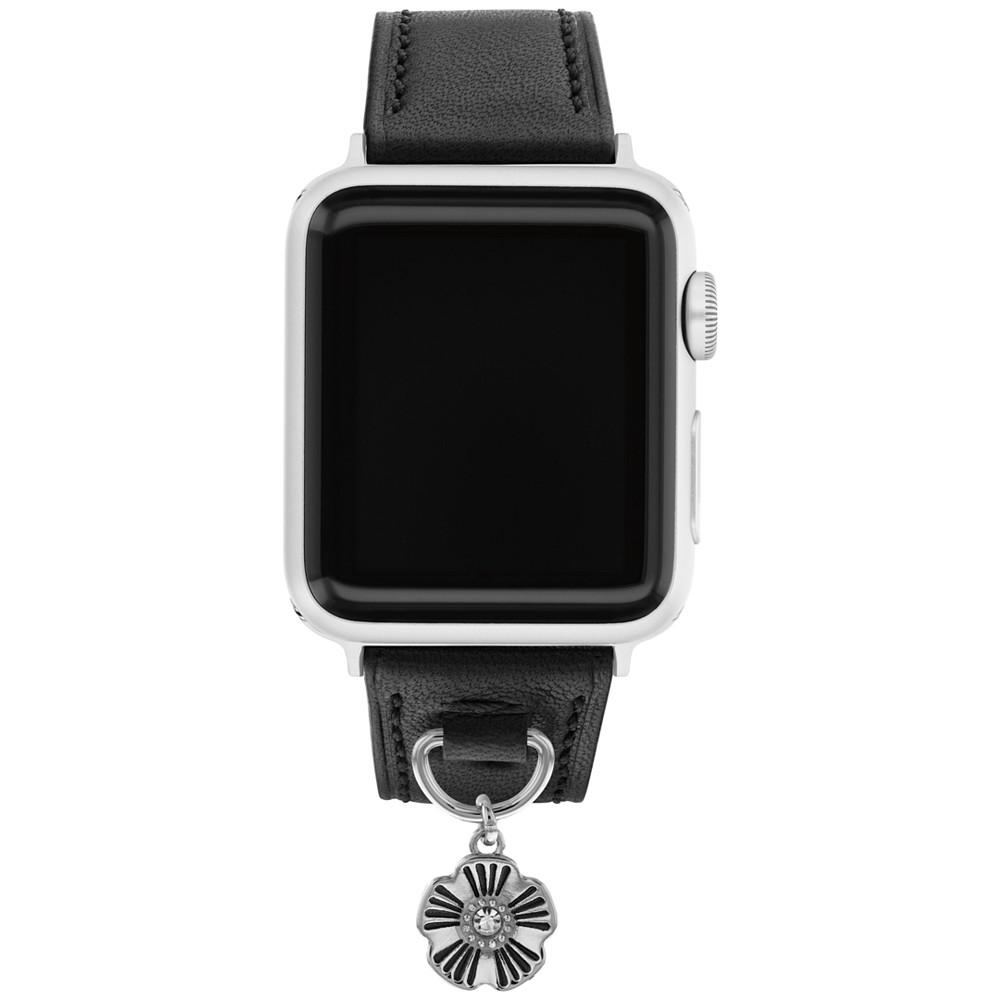 Black Leather Apple Watch Band 38/41mm商品第1张图片规格展示