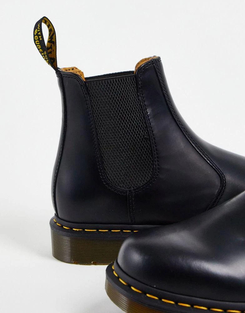 商品Dr. Martens|Dr Martens 2976 YS chelsea boots in black smooth,价格¥1395,第2张图片详细描述