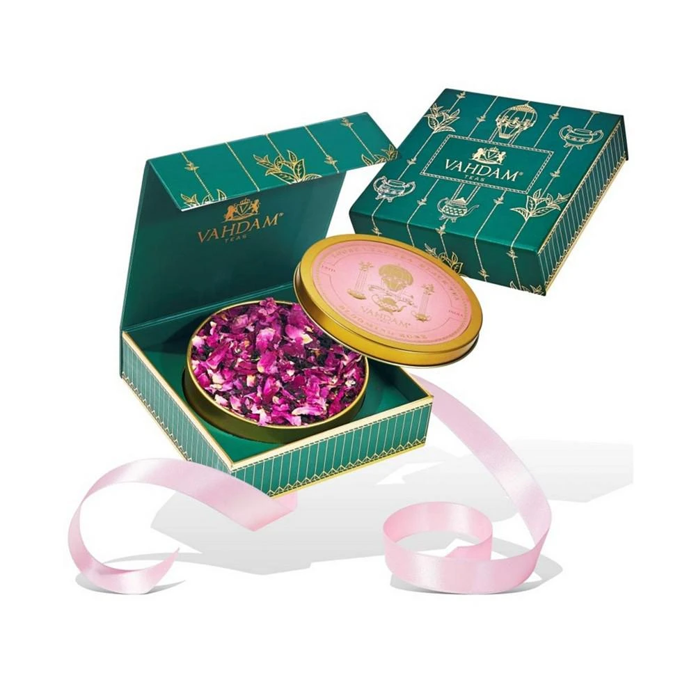商品Vahdam Teas|Blooming Rose Loose Leaf Tea Gift Set,价格¥135,第3张图片详细描述