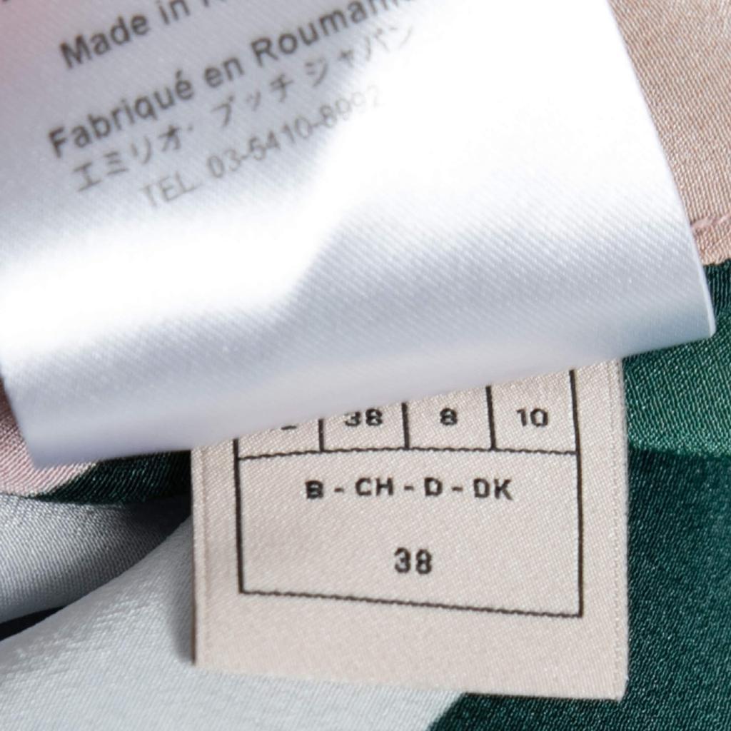 商品[二手商品] EMILIO PUCCI|Emilio Pucci Multicolor Printed V-Neck Blouse M,价格¥1013,第7张图片详细描述