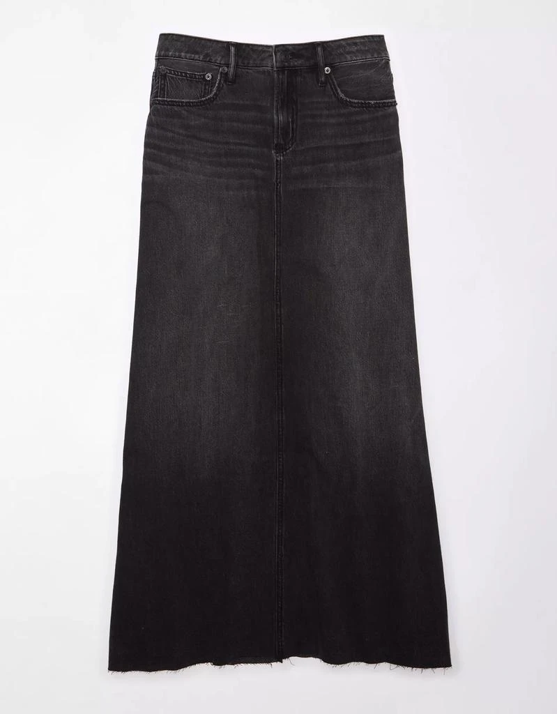 商品AE|AE To The Floor Denim Maxi Skirt,价格¥268,第3张图片详细描述