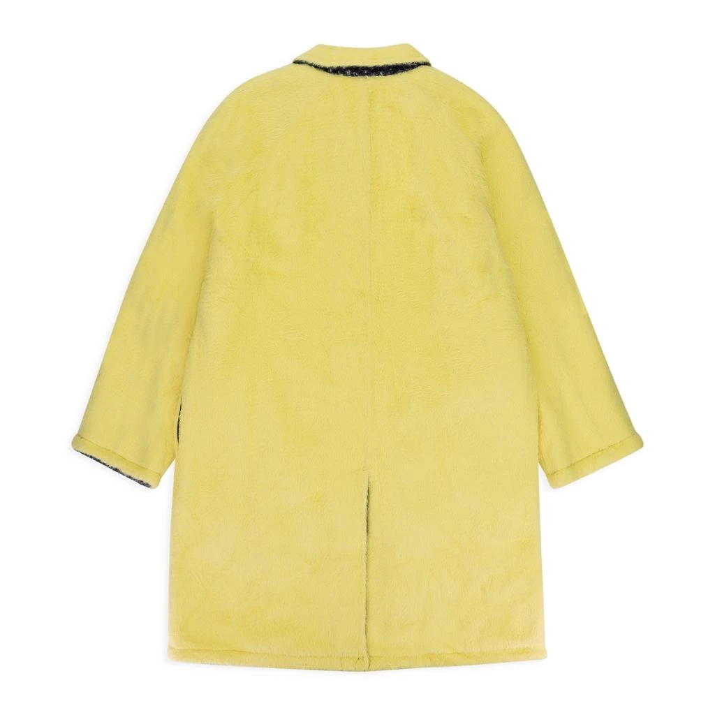 商品Fung Lan and Co.|HOUNDSTOOTH TEXTURED REVERSIBLE MAC YELLOW COAT,价格¥978,第1张图片