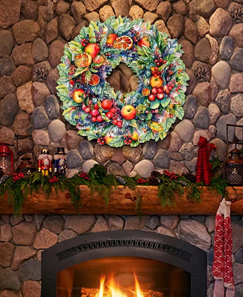 Holiday Wooden Door Decor Wall Decor Summer Harvest Fruit Wreath G. DeBrekht 商品