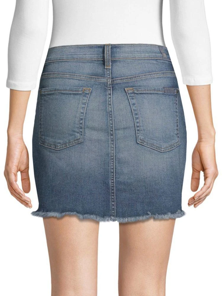 商品7 For All Mankind|A-Line Denim Mini Skirt,价格¥317,第2张图片详细描述