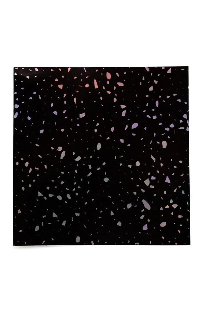 商品WALPLUS|Terrazzo Holographic Glitter Black Wall Tile Sticker 24-Piece Set,价格¥196,第2张图片详细描述