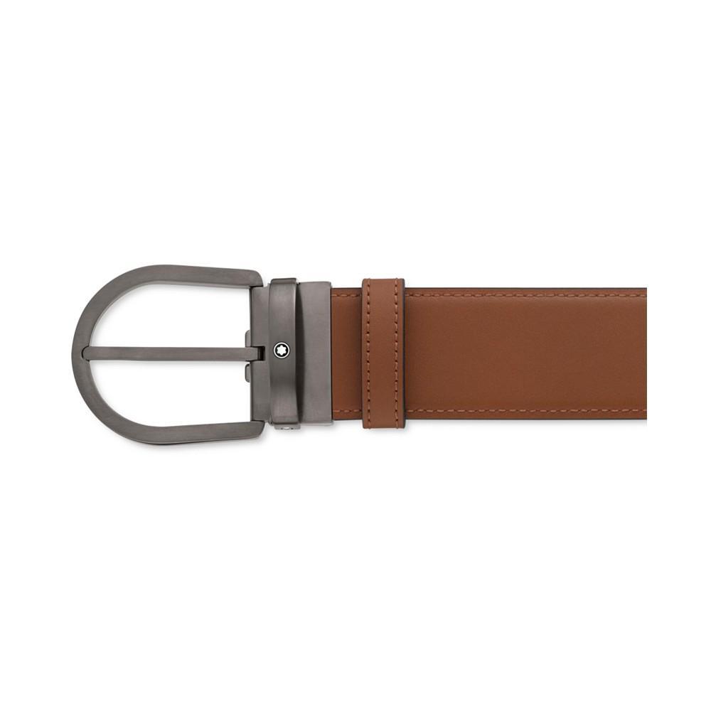 商品MontBlanc|Horseshoe Reversible Leather Belt,价格¥2673,第4张图片详细描述