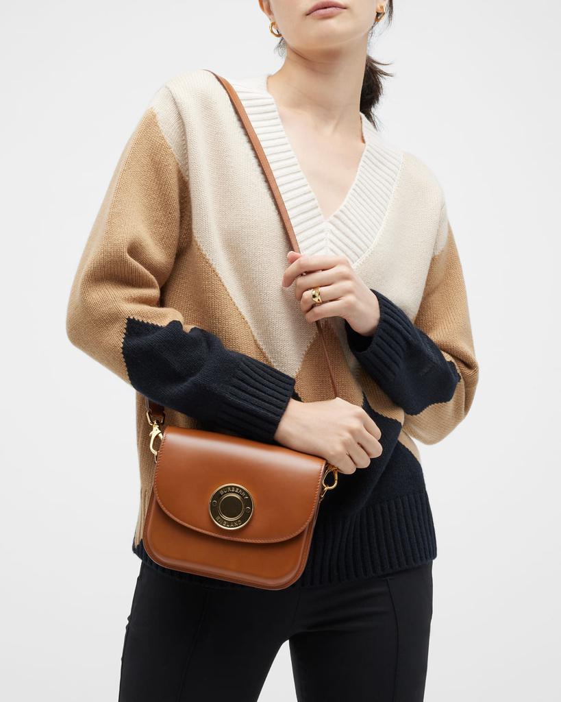 Note Small Leather Saddle Shoulder Bag商品第3张图片规格展示