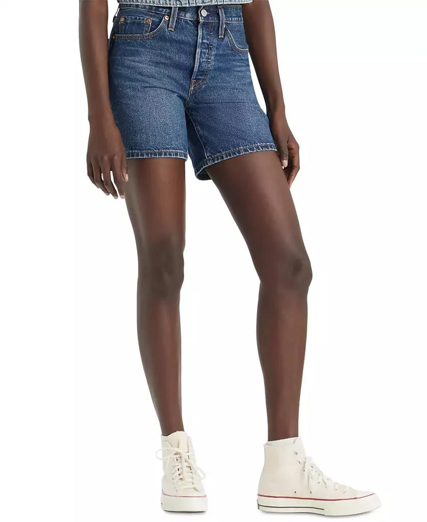 商品Levi's|501® Mid-Thigh High Rise Straight Fit Denim Shorts,价格¥318,第1张图片