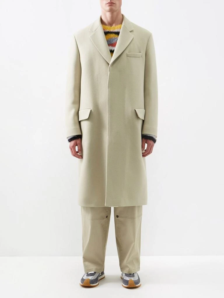 商品Loewe|Tailored wool-blend twill overcoat,价格¥7083,第1张图片