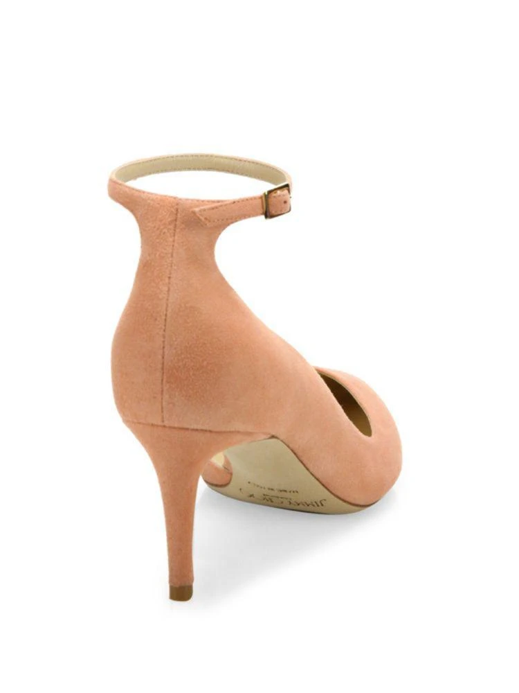 商品Jimmy Choo|Lucy 65 Suede d'Orsay Ankle-Strap Pumps,价格¥3279,第2张图片详细描述