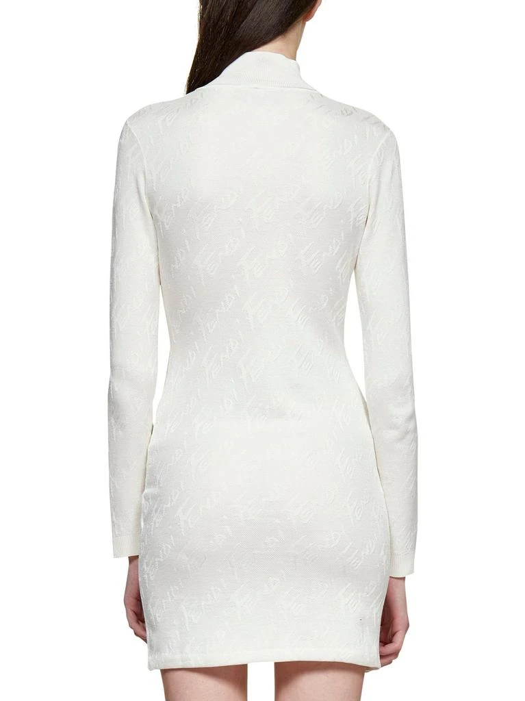 商品Fendi|Fendi Brush Logo Ribbed Mini Dress,价格¥6876,第5张图片详细描述