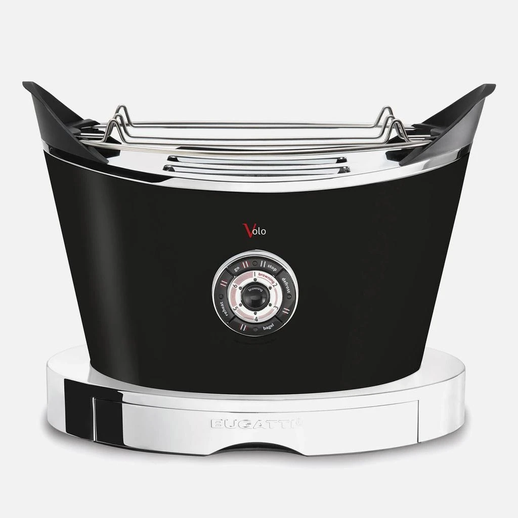 商品Casa Bugatti|Bugatti Volo 2 Slot Toaster - Black,价格¥1603,第1张图片