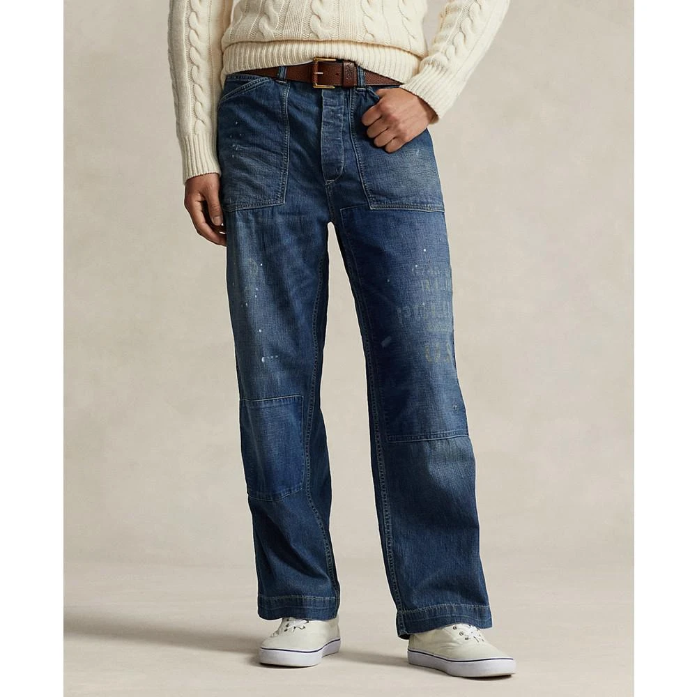 商品Ralph Lauren|Men's Cotton Relaxed-Fit Distressed Jeans,价格¥1357,第1张图片