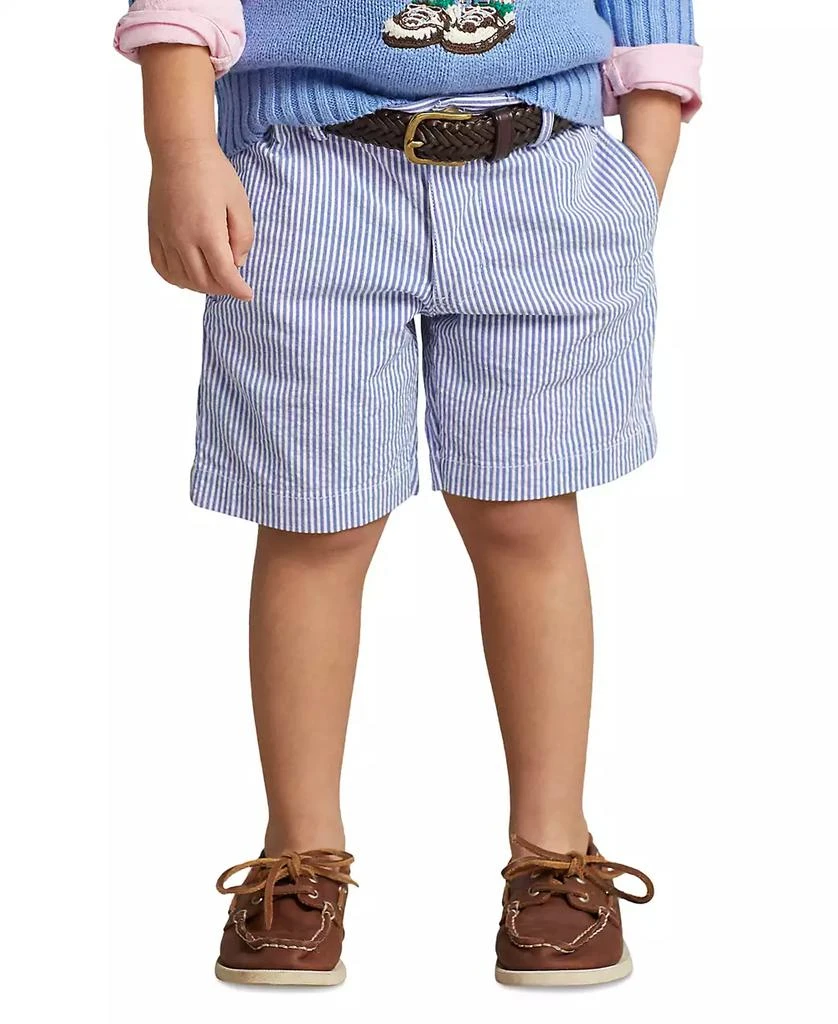 商品Ralph Lauren|Toddler and Little Boys Stretch Seersucker Shorts,价格¥176,第2张图片详细描述