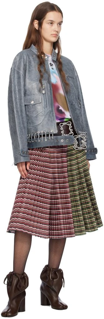 商品CHOPOVA LOWENA|Red & Green June Knee Carabiner Midi Skirt,价格¥9704,第4张图片详细描述