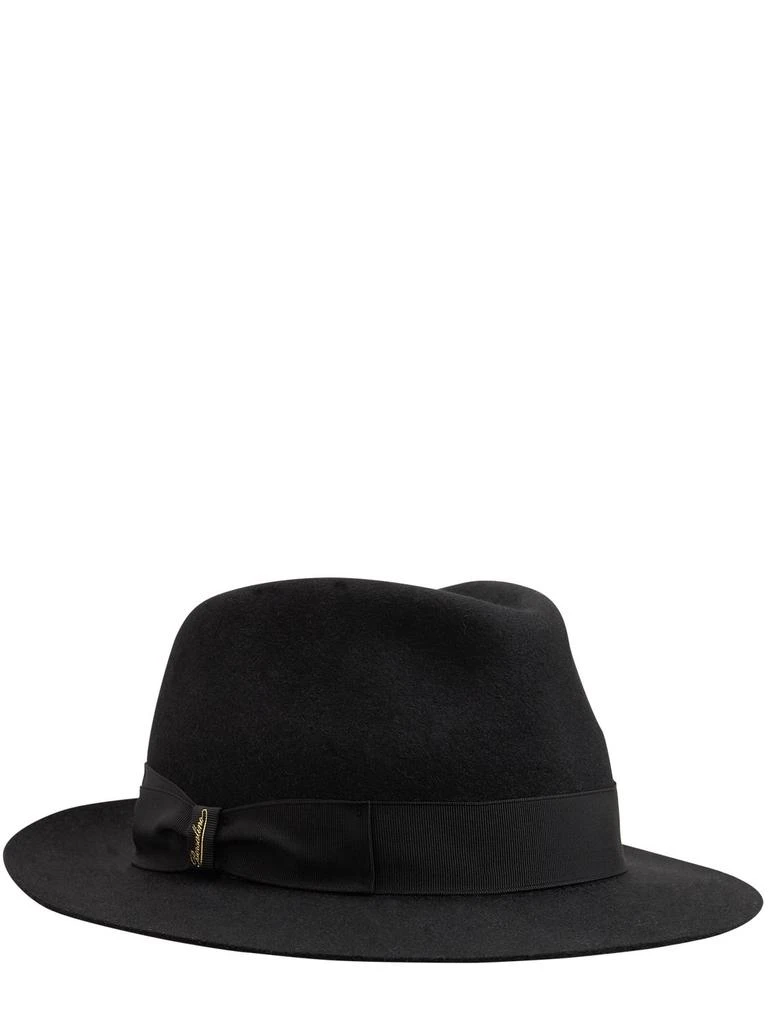 商品BORSALINO|Brushed Felt Fedora Hat,价格¥2794,第2张图片详细描述