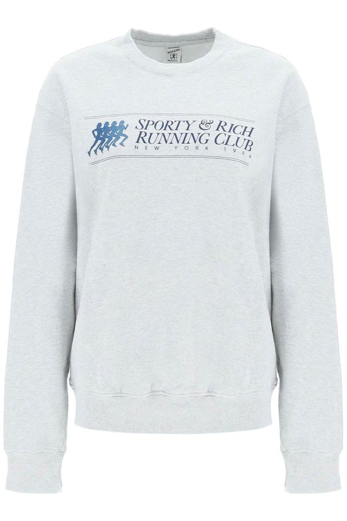 Sporty rich 'running club' crewneck sweatshirt商品第1张图片规格展示