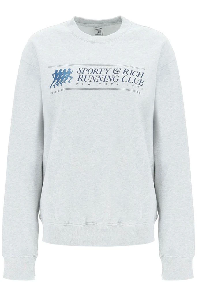 商品Sporty & Rich|Sporty rich 'running club' crewneck sweatshirt,价格¥933,第1张图片