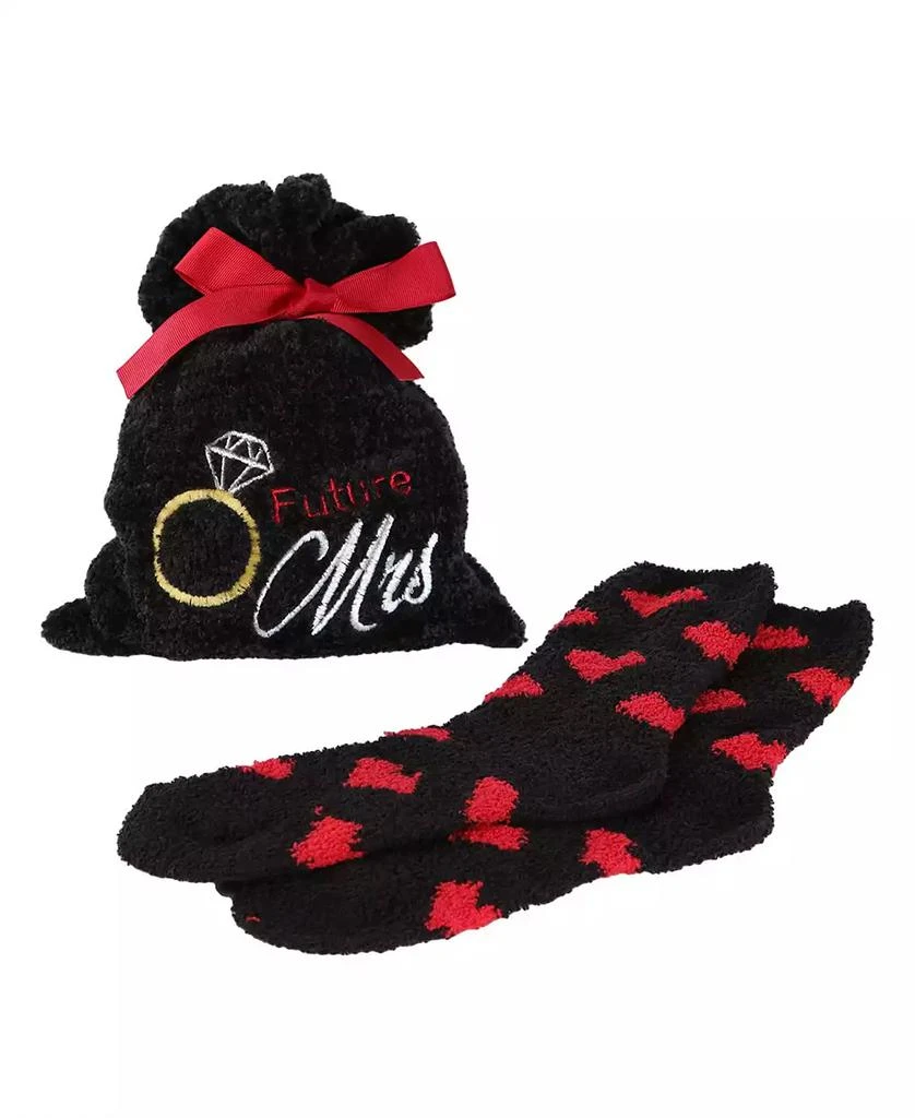 商品Memoi|Future Mrs. Cosy Women's Socks with Gift Bag, Set of 2,价格¥135,第1张图片