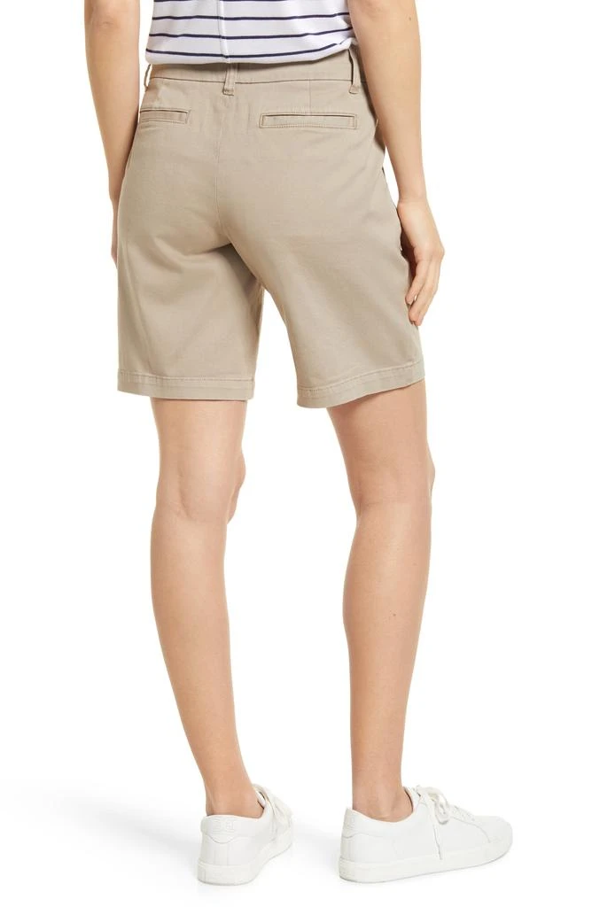 商品Caslon|Women's 9-Inch Stretch Cotton Twill Shorts,价格¥129,第2张图片详细描述