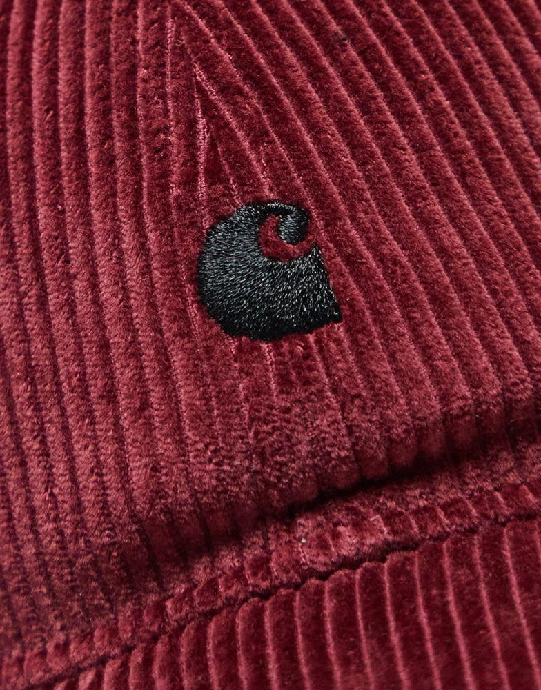 商品Carhartt WIP|Carhartt WIP harlem corduroy unisex cap in burgundy,价格¥297,第3张图片详细描述