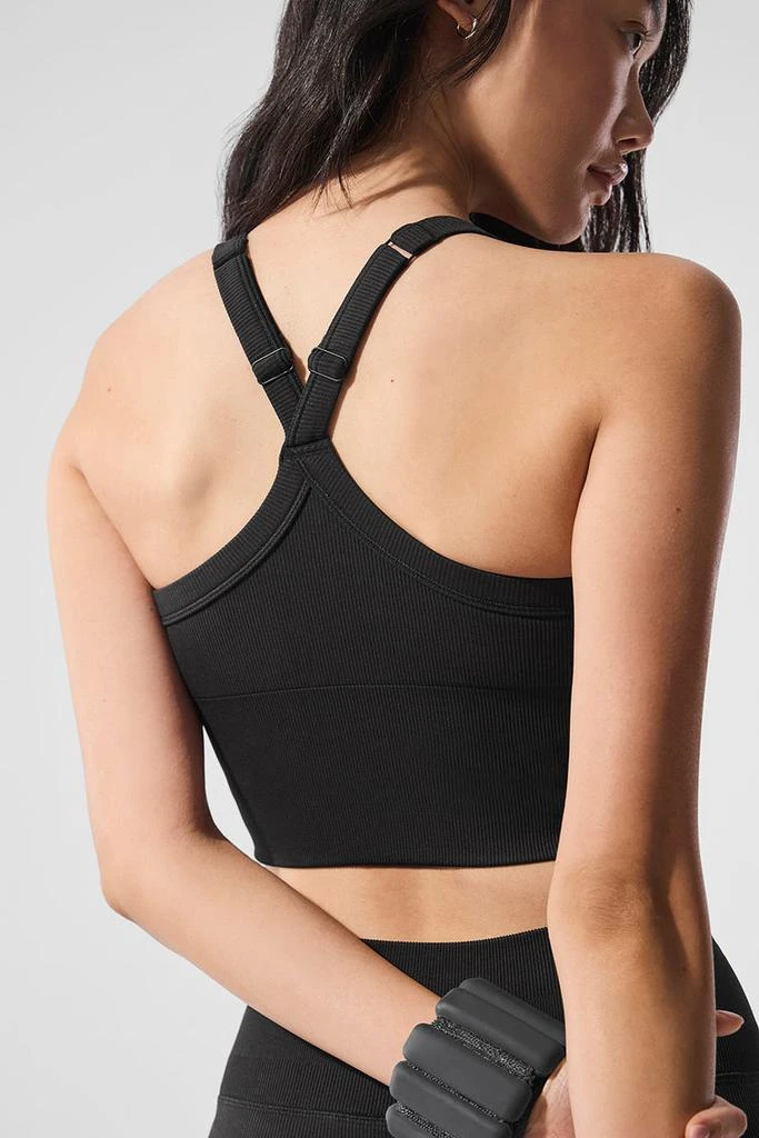 商品Alo|Seamless Ribbed Favorite Bra Tank - Sweet Pink,价格¥640,第4张图片详细描述