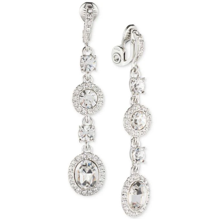 商品Givenchy|Silver-Tone Triple Drop Crystal Earrings,价格¥128,第2张图片详细描述