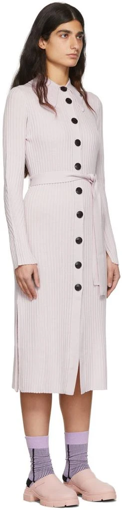 商品Ganni|Pink Merino Wool Midi Dress,价格¥711,第2张图片详细描述