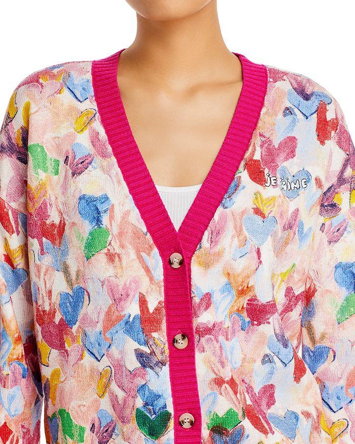 商品AQUA|Painted Hearts Grandfather Cardigan - 100% Exclusive,价格¥368,第3张图片详细描述