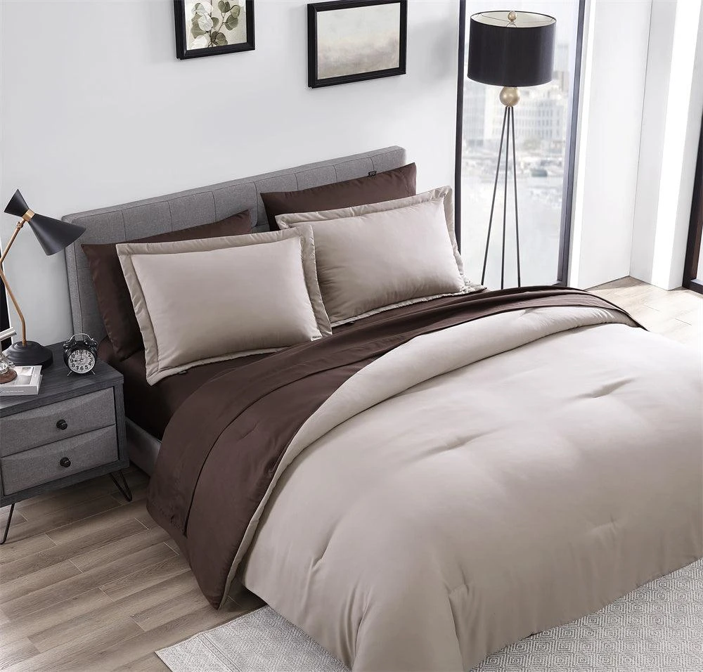 商品The Nesting Company|Chestnut Reversible 7 Piece bed in a bag Comforter Set,价格¥1040,第2张图片详细描述