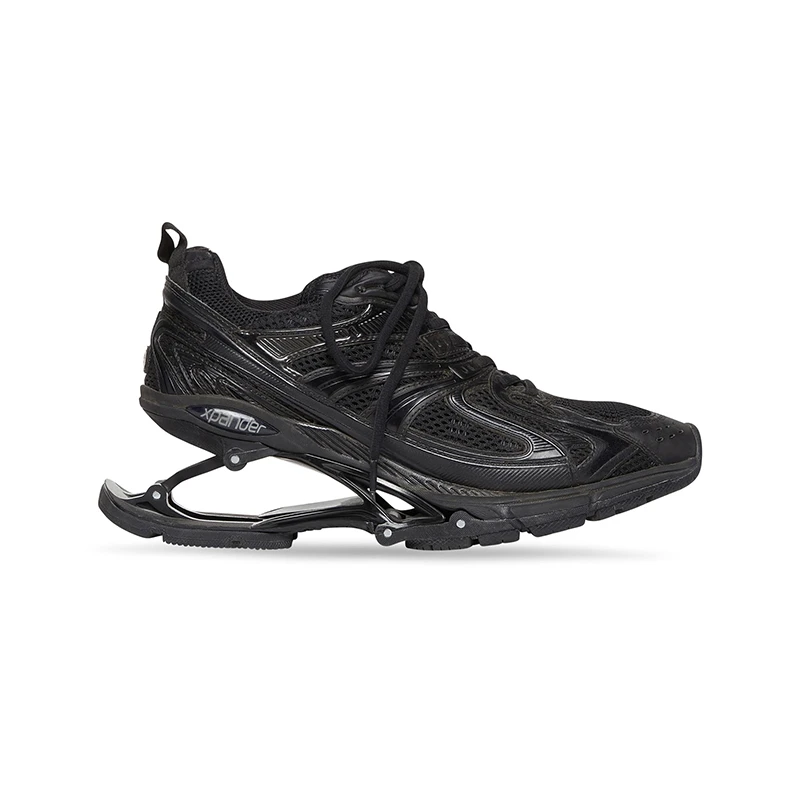 商品Balenciaga|巴黎世家 X-Pander男黑色聚氨酯访旧运动鞋,价格¥8573,第1张图片
