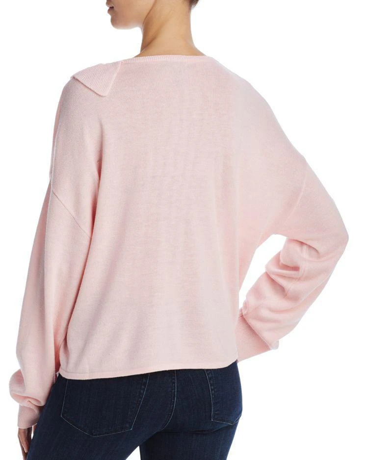 商品AQUA|Ruffled V-Neck Sweater - 100% Exclusive,价格¥172,第2张图片详细描述