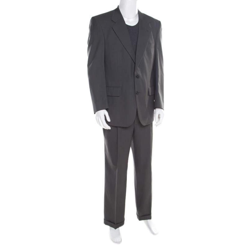 商品[二手商品] Burberry|Burberrys Grey Patterned Wool Suit XL,价格¥1523,第4张图片详细描述