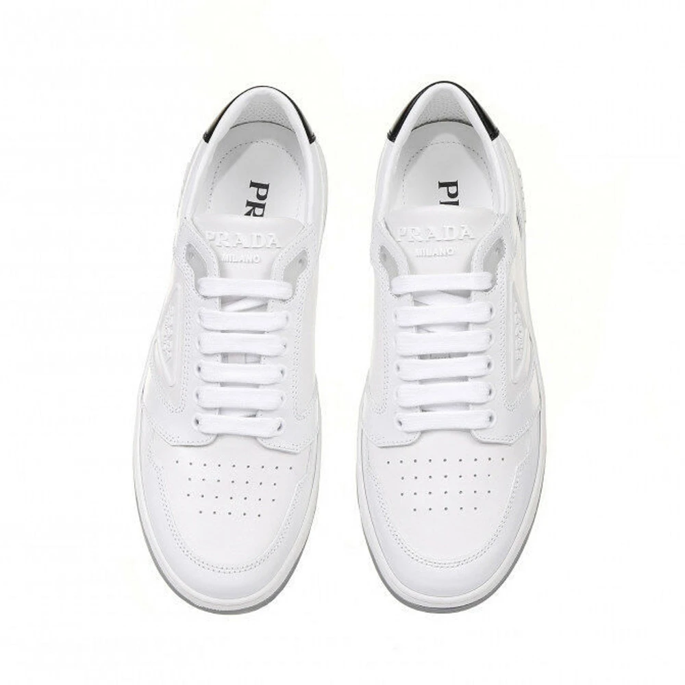 PRADA 女士白色皮革系带休闲运动鞋 1E790M-3LJ6-F097W 商品