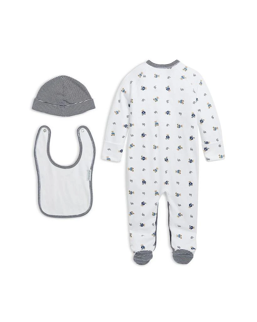 商品Ralph Lauren|Polo Boys' 3-Pc. Polo Bear Coverall Set - Baby,价格¥561,第1张图片