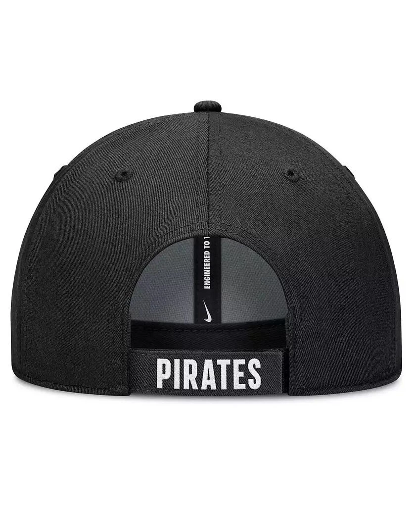 商品NIKE|Men's White/Black Pittsburgh Pirates Club Performance Adjustable Hat,价格¥237,第4张图片详细描述