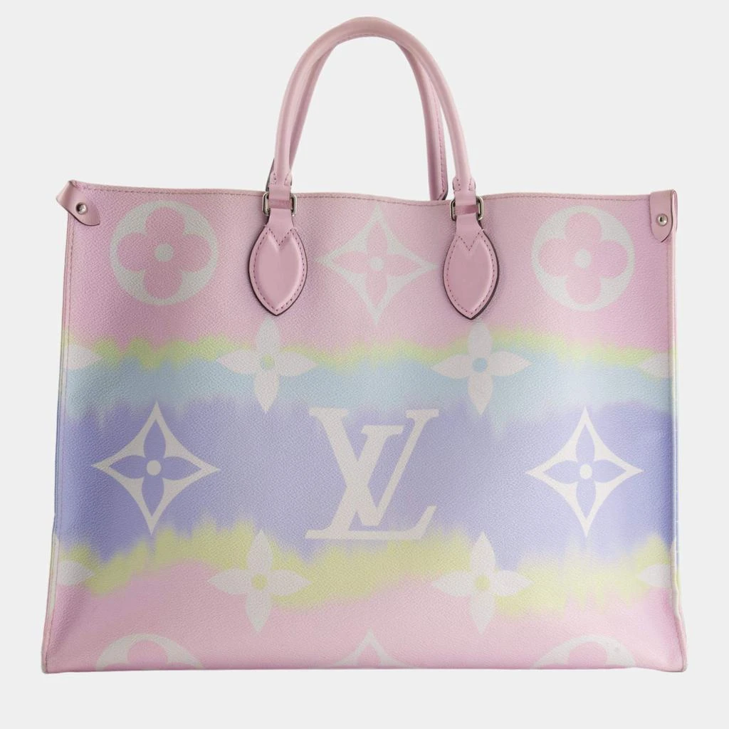 商品[二手商品] Louis Vuitton|Louis Vuitton Onthego 2020 "Saint Tropez" Escale Pastel Tote Bag,价格¥20918,第3张图片详细描述