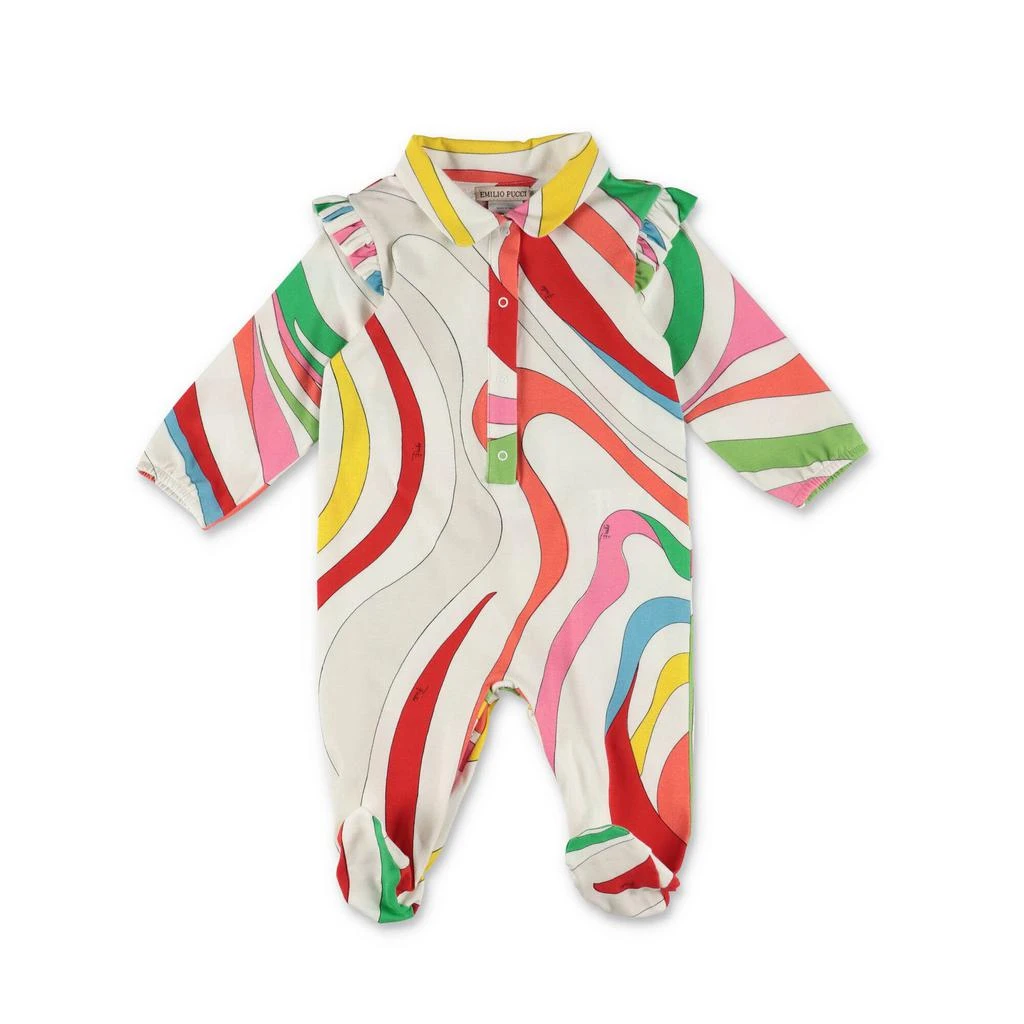 商品EMILIO PUCCI|Emilio Pucci Junior Artist Stripe-Pattern Ruffled Babygrow Set,价格¥1272,第1张图片