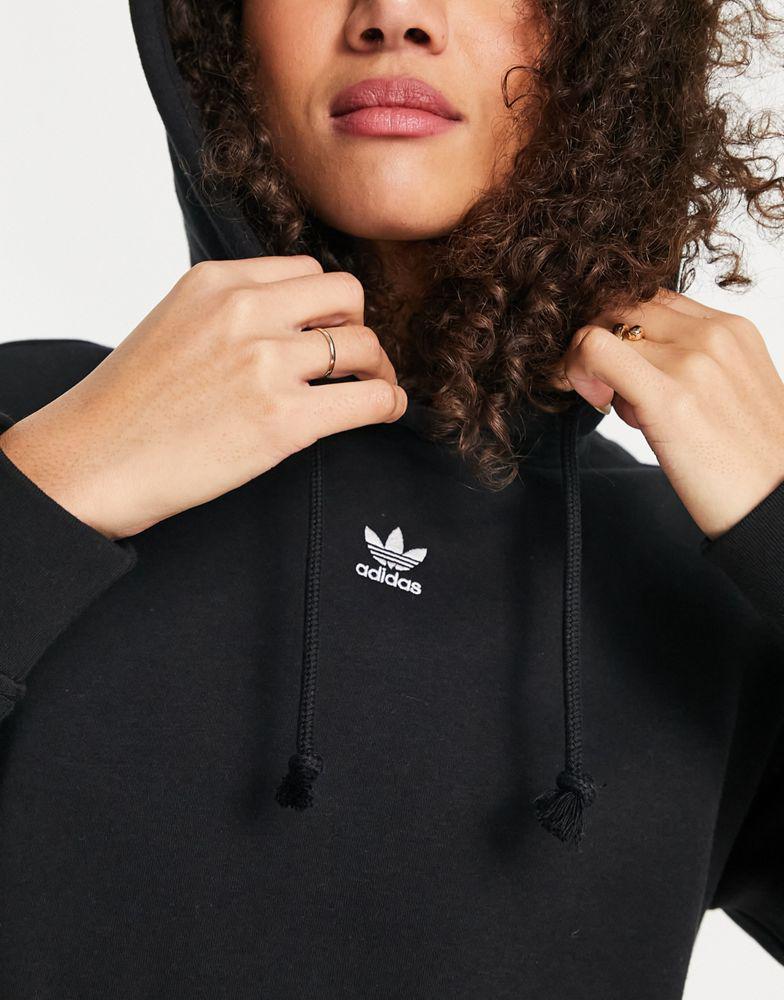 adidas Originals Essentials fleece hoodie in black商品第4张图片规格展示