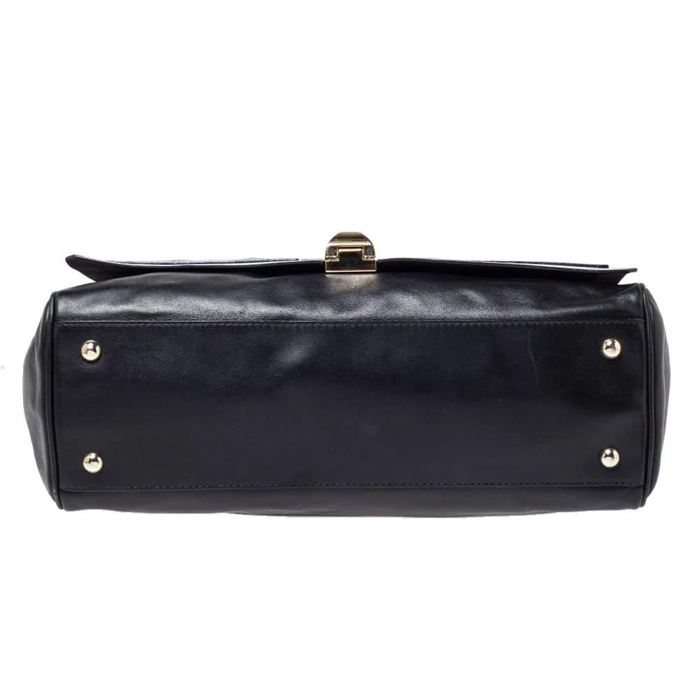 Furla Black/Blue Leather Cortina Top Handle Bag 商品