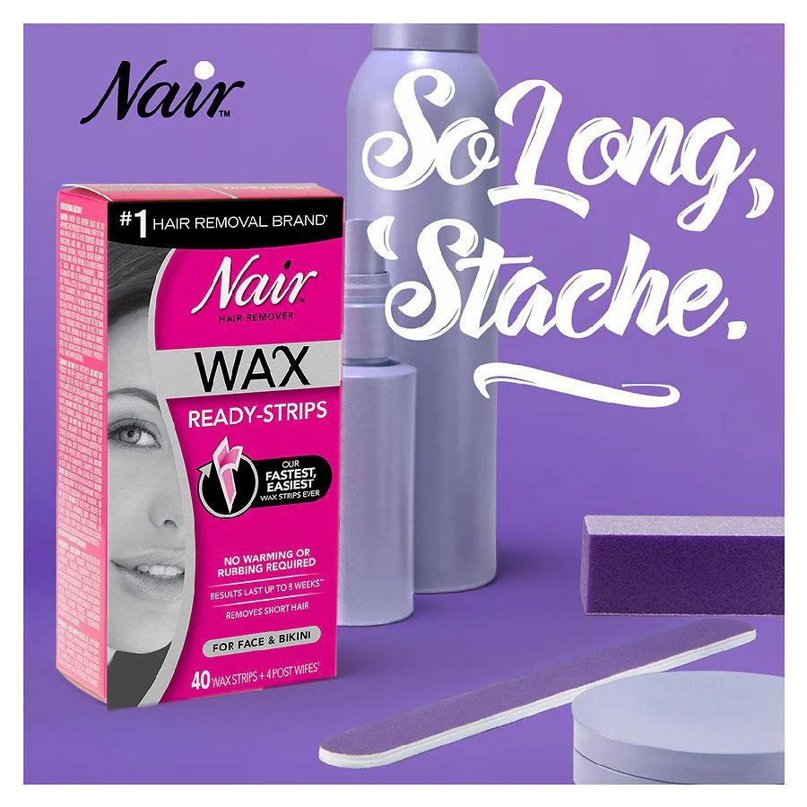 商品Nair|Wax Ready-Strips Face,价格¥71,第4张图片详细描述